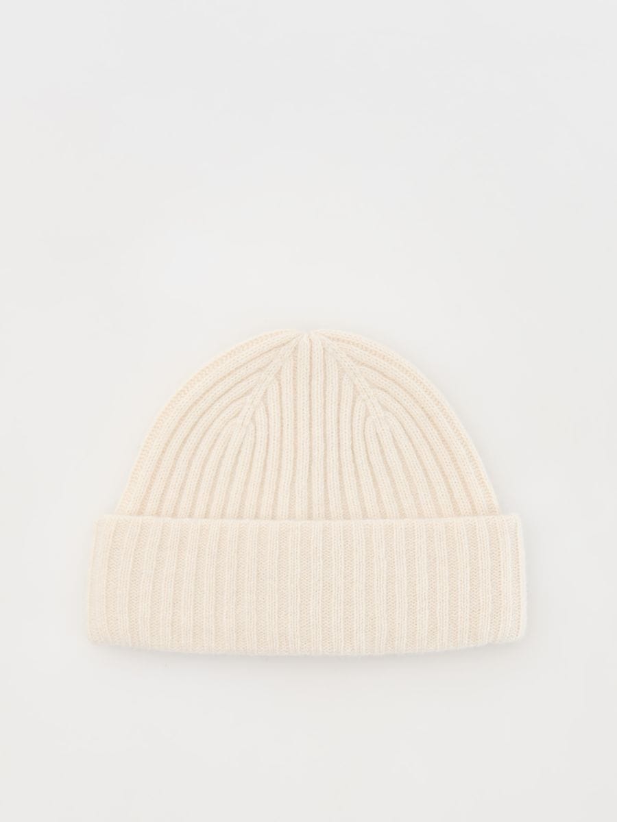 Wool blend beanie - nude - RESERVED