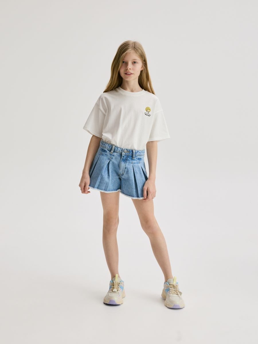 Back print T-shirt - cream - RESERVED - 5