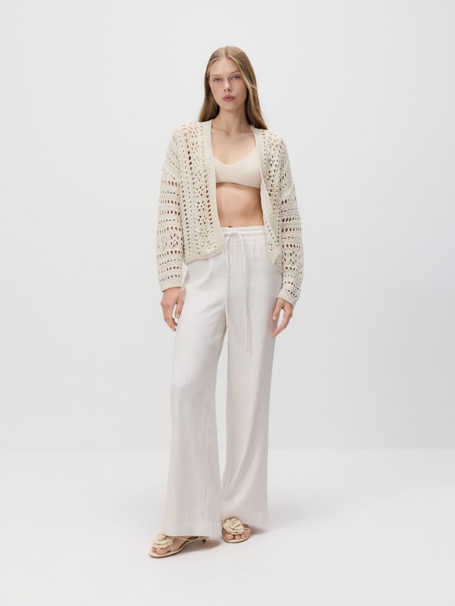 Cardigan traforato - nude - RESERVED