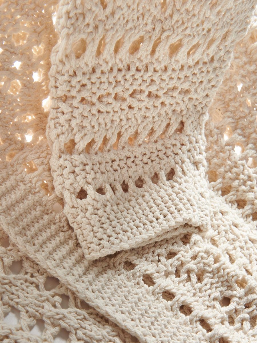 Openwork cardigan - nude - RESERVED - 6