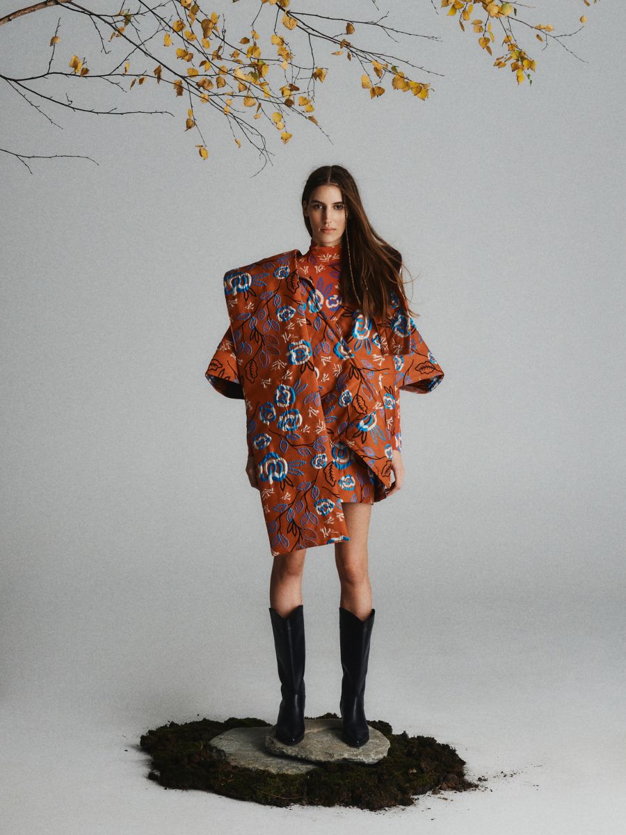 Original pattern cape - multicolor - RESERVED - 3
