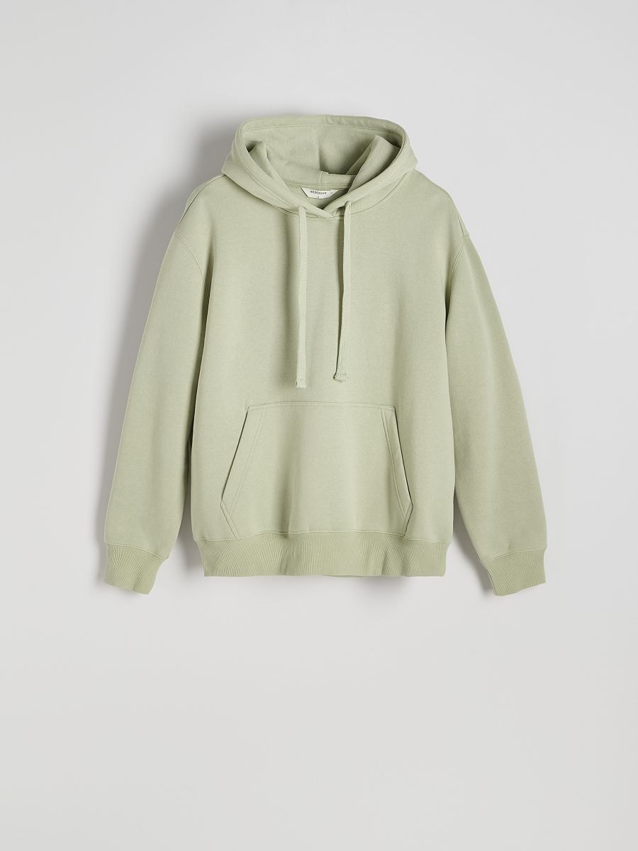 Plain hoodie - pale green - RESERVED - 5
