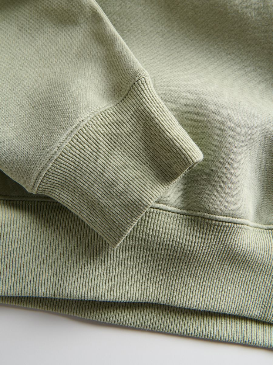 Plain hoodie - pale green - RESERVED - 6