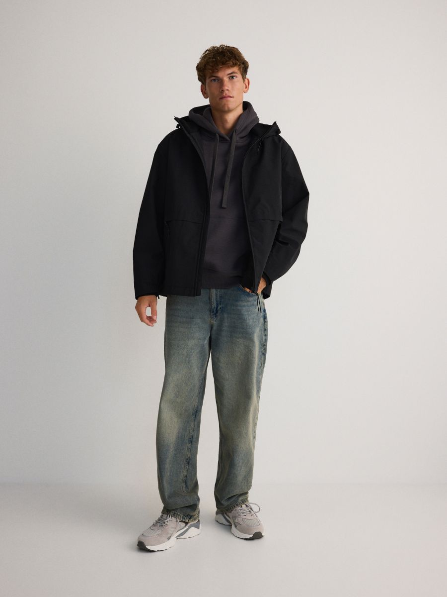 Plain hoodie - dark grey - RESERVED - 2