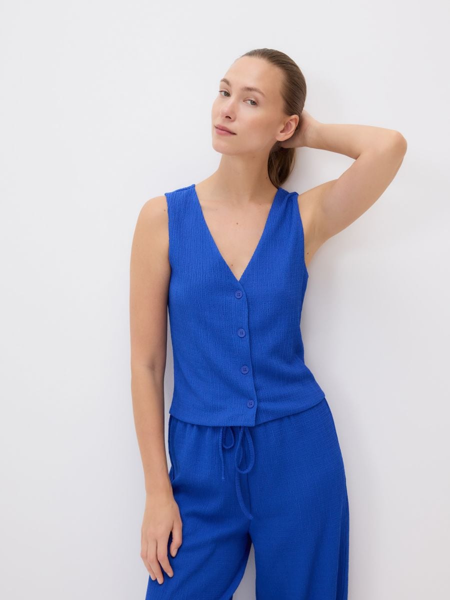 LADIES` VEST - cobalt - RESERVED - 4