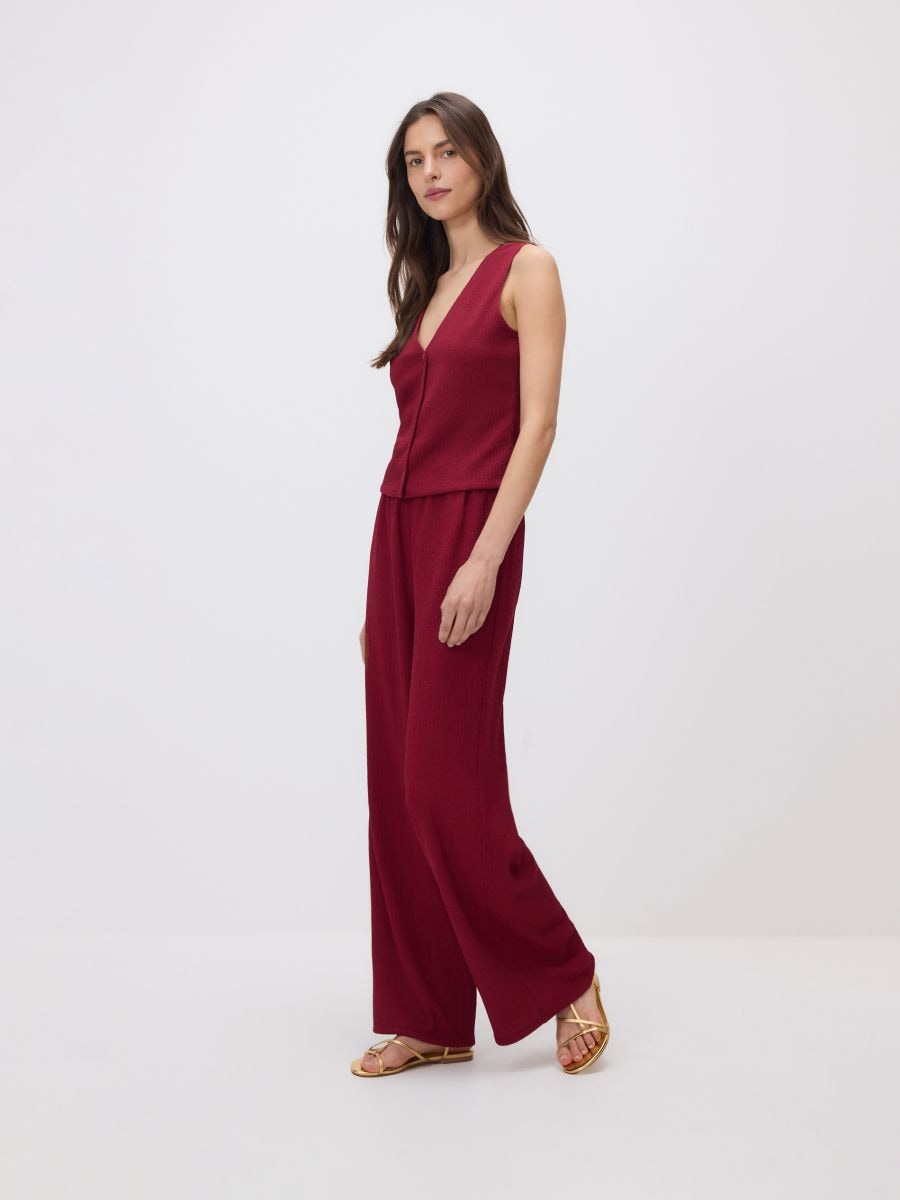 LADIES` VEST - burgundy - RESERVED - 2