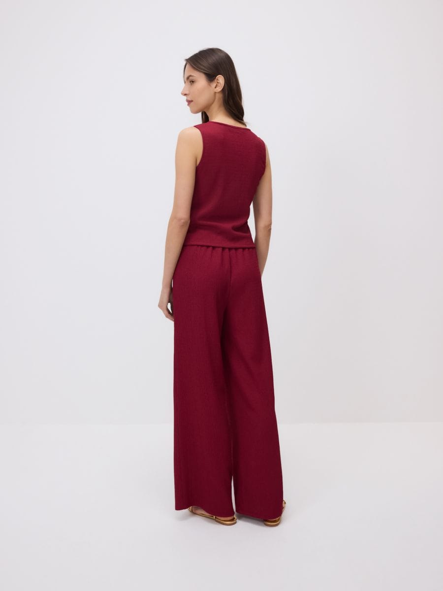 LADIES` VEST - burgundy - RESERVED - 5