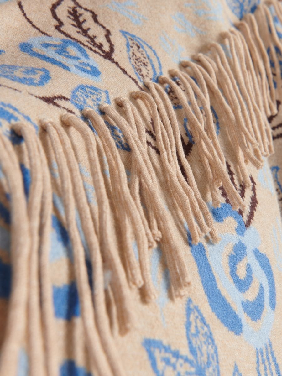 Jacquard-Rock mit Fransen - bunt - RESERVED - 4
