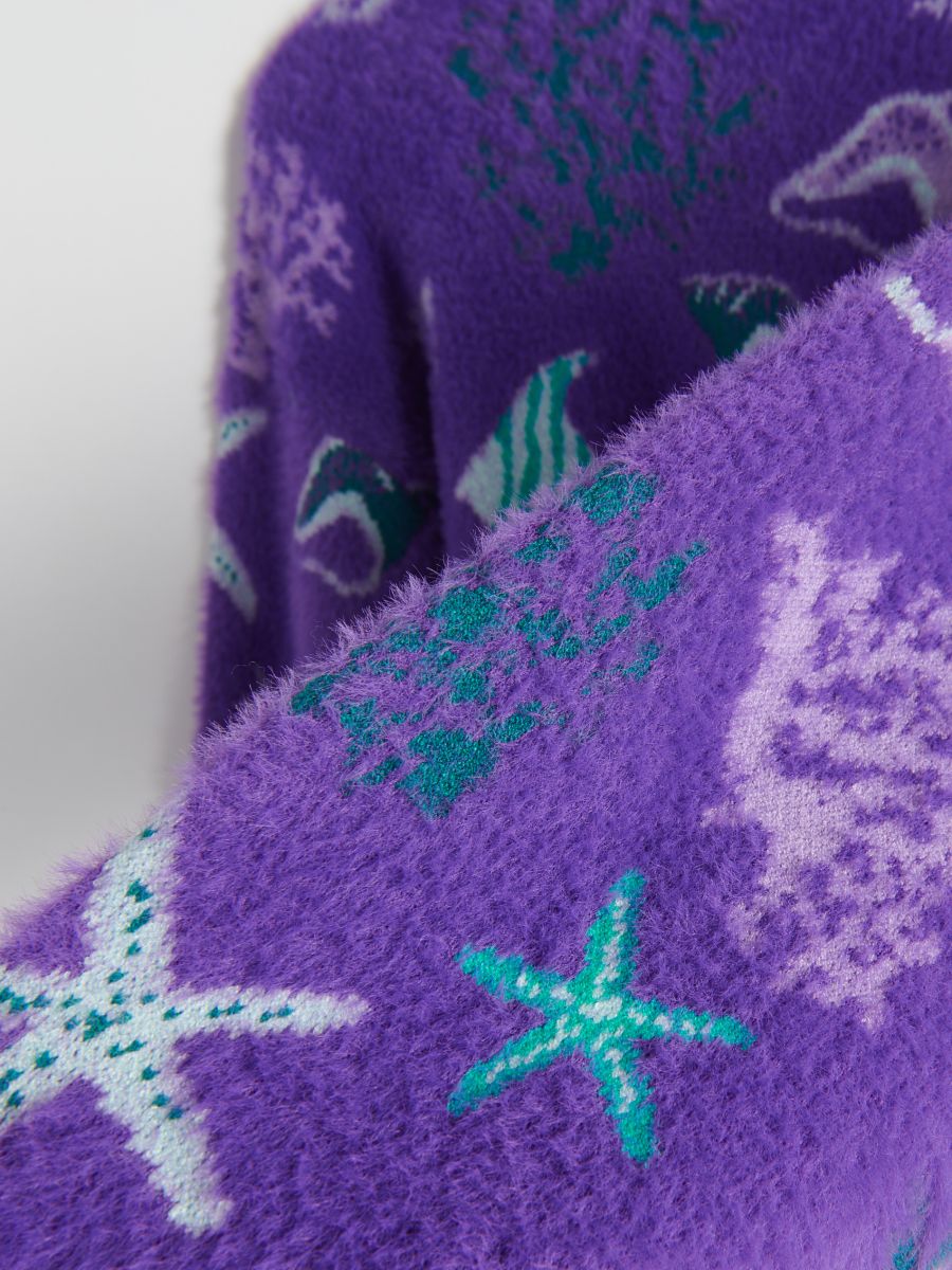 Jacquard jumper with original pattern - multicolor - RESERVED - 2