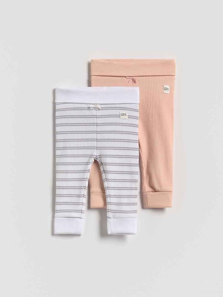 Pakovanje od 2 para tajica s visokim udjelom pamuka - roze - RESERVED