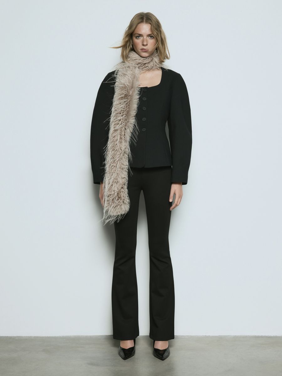 Kavaj i slim fit - svart - RESERVED