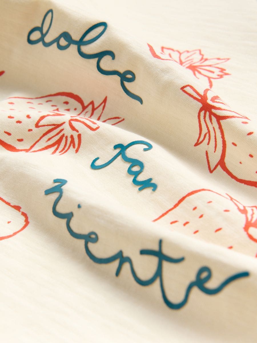 T-shirt with print - nude - RESERVED - 4