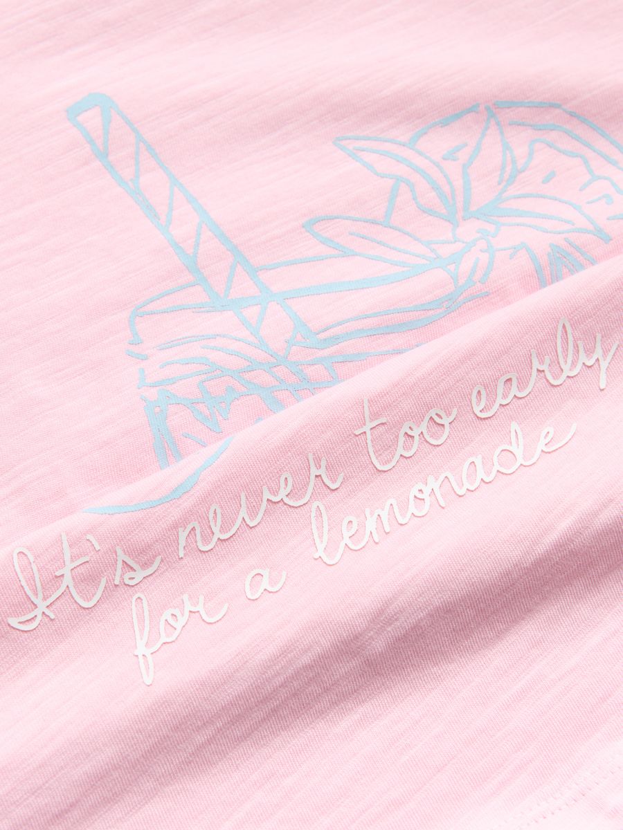 T-shirt with print - pastel pink - RESERVED - 4