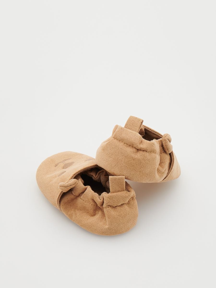 Mehki copati z aplikacijo - beige - RESERVED - 4
