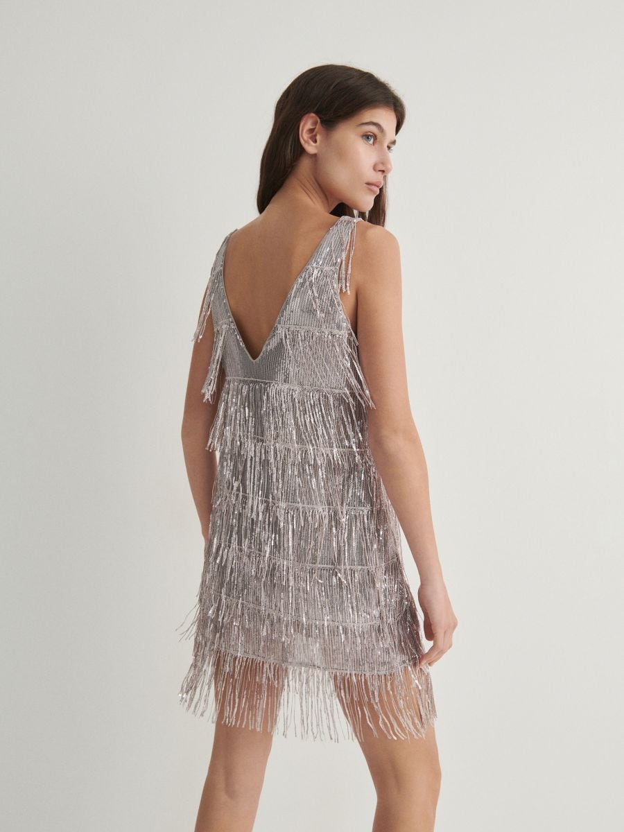 Mini-robe à sequins - Gris clair - RESERVED - 2