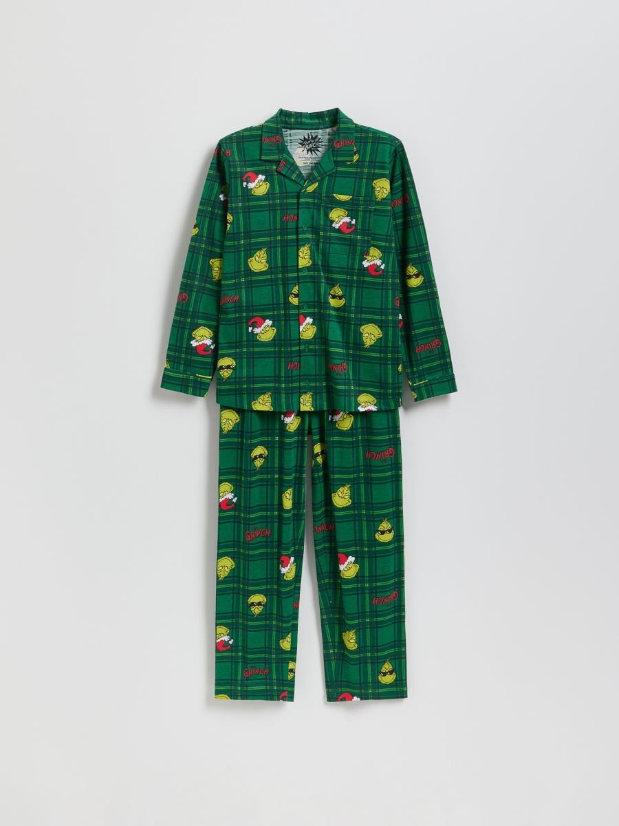 Komplet božične pižame Grinch - zelena - RESERVED