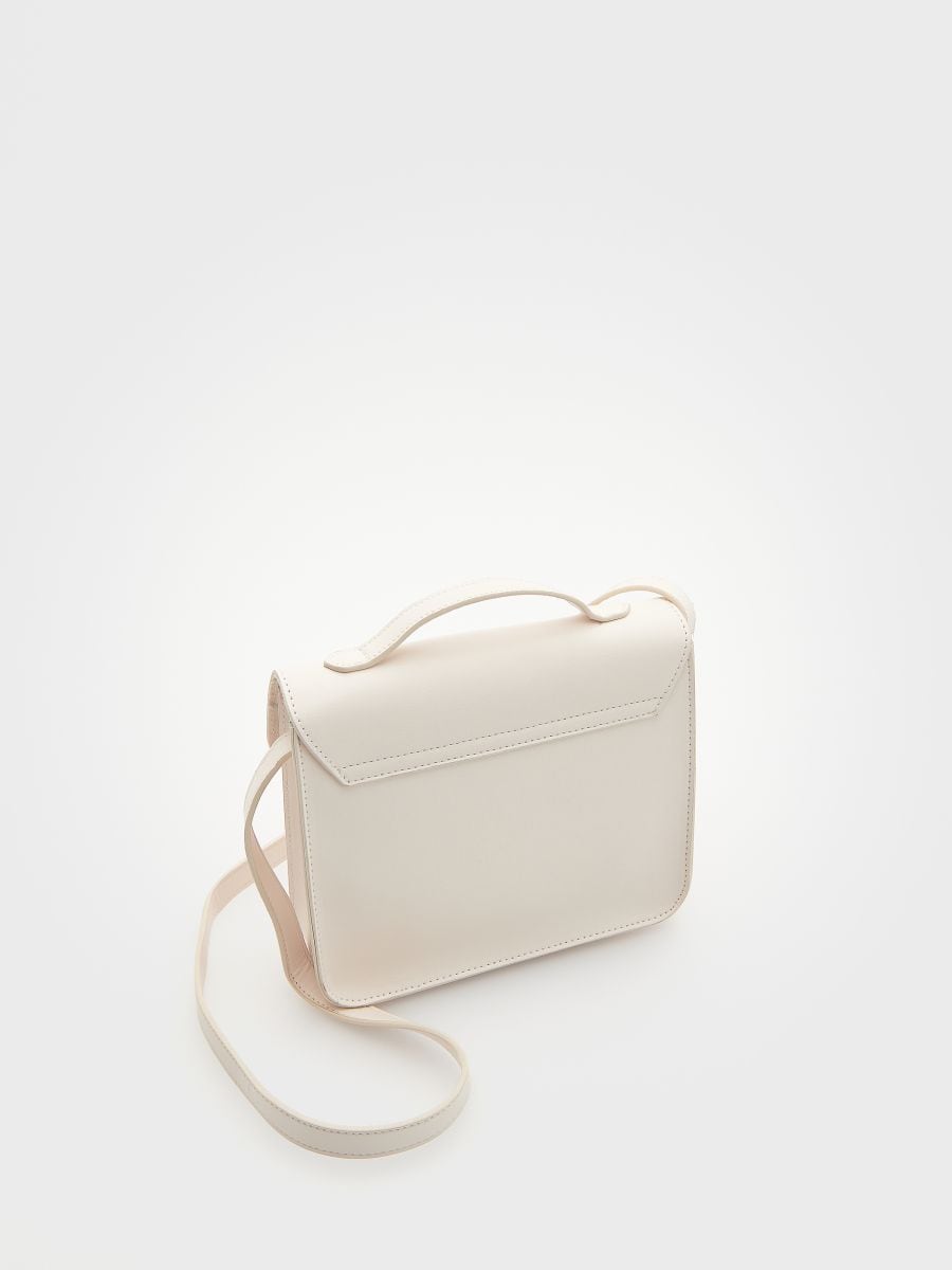 Messenger bag with appliqués - cream - RESERVED - 3