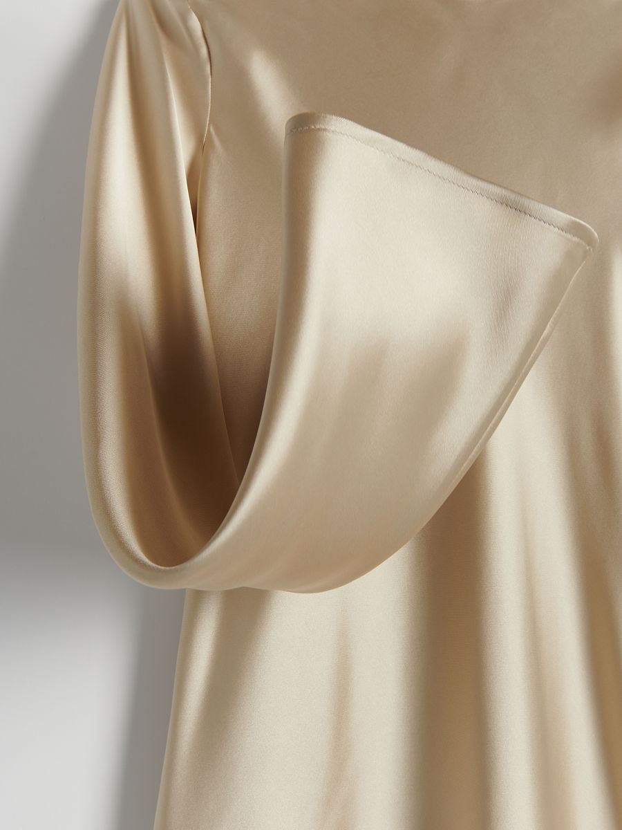 Satinkleid - beige - RESERVED - 6