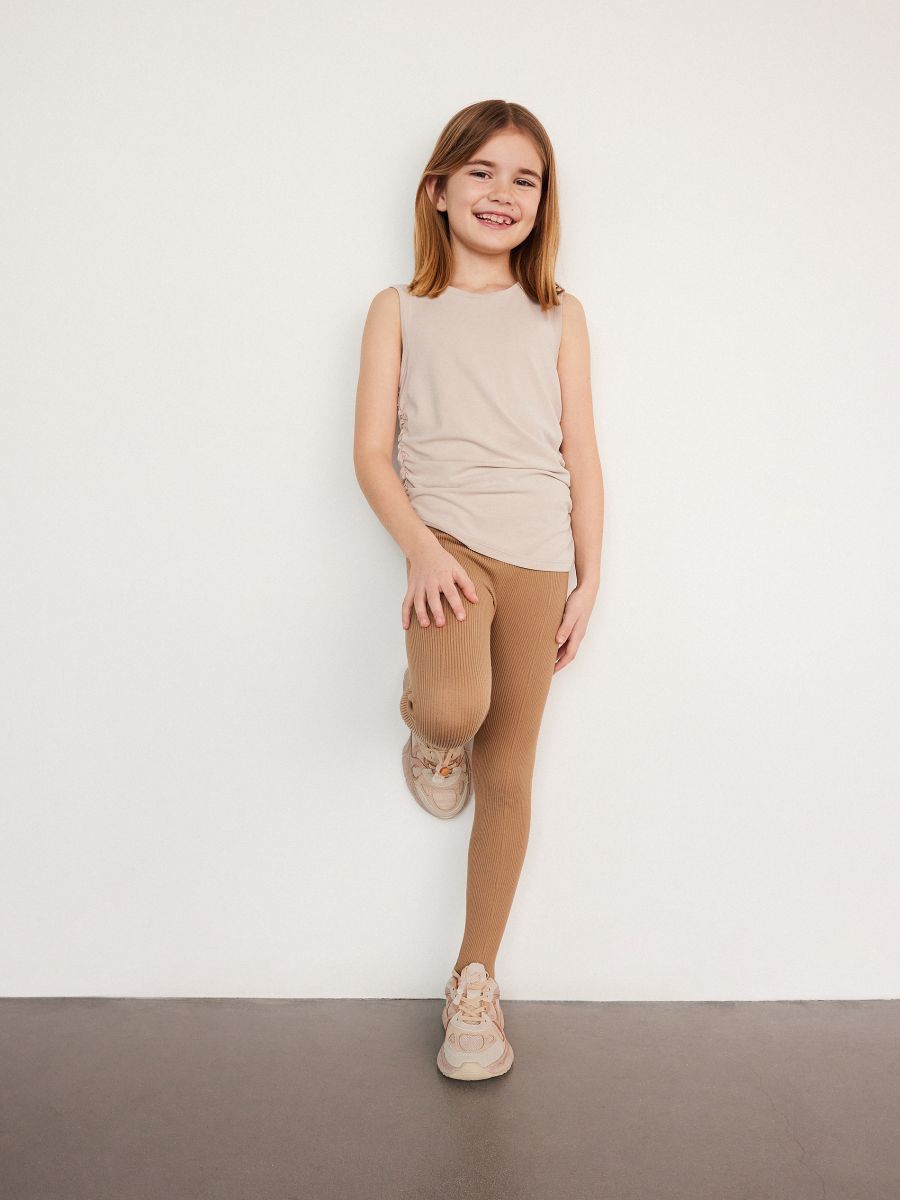 Top with asymmetrical bottom - nude - RESERVED - 2