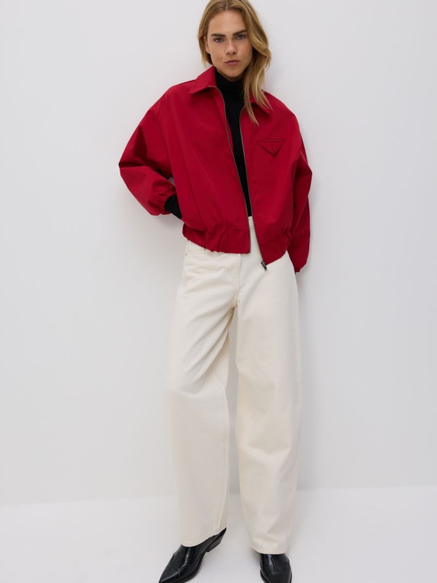 LADIES` JACKET - raudona - RESERVED
