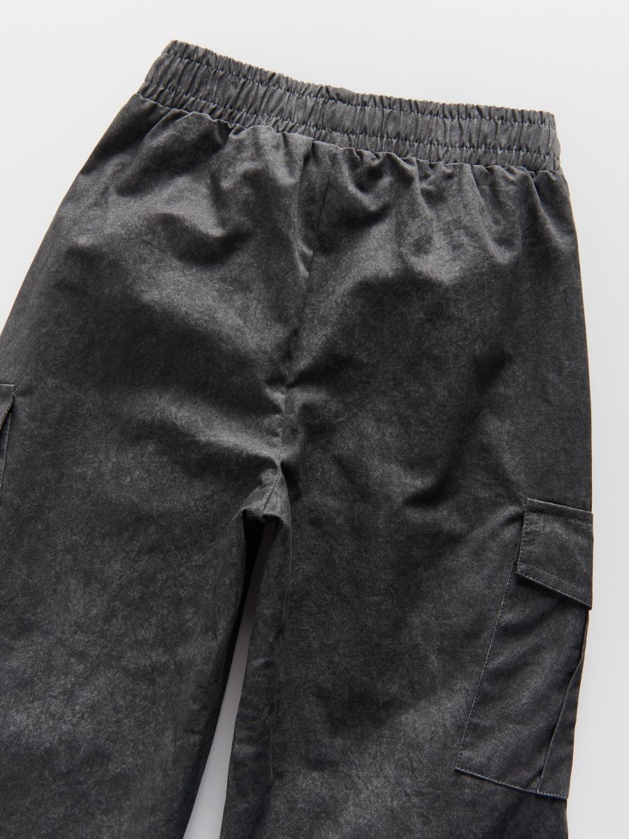 Parachute trousers with cargo pockets - dark grey - RESERVED - 6