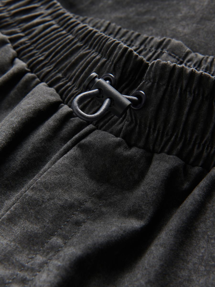 Parachute trousers with cargo pockets - dark grey - RESERVED - 7