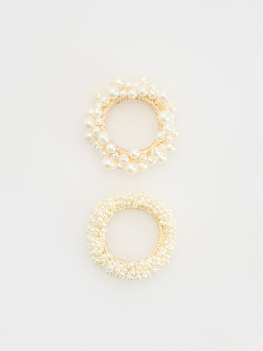 HAIR ELASTICS - crem - RESERVED