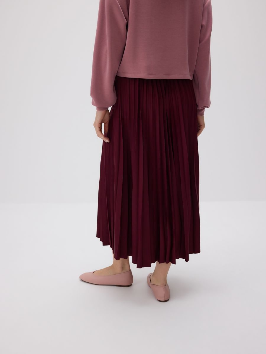 Plisirano midi krilo - hijacinta - RESERVED - 4