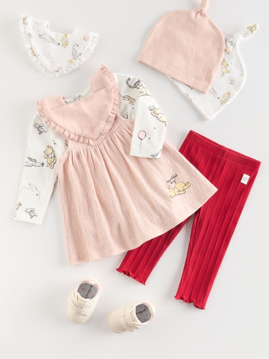 Winnie the Pooh cotton set - dusty rose - RESERVED