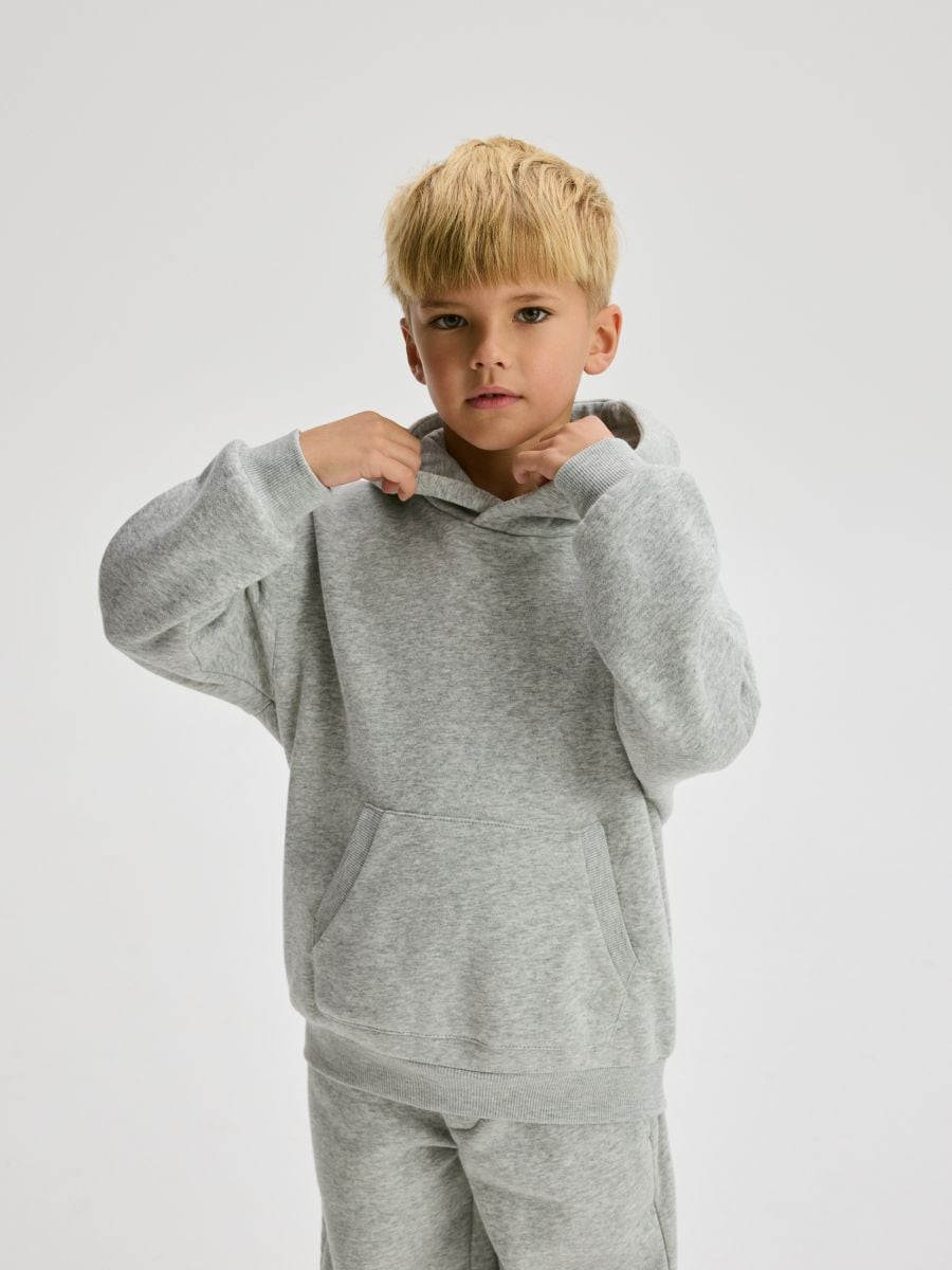 Oversize-Hoodie - hellgrau - RESERVED