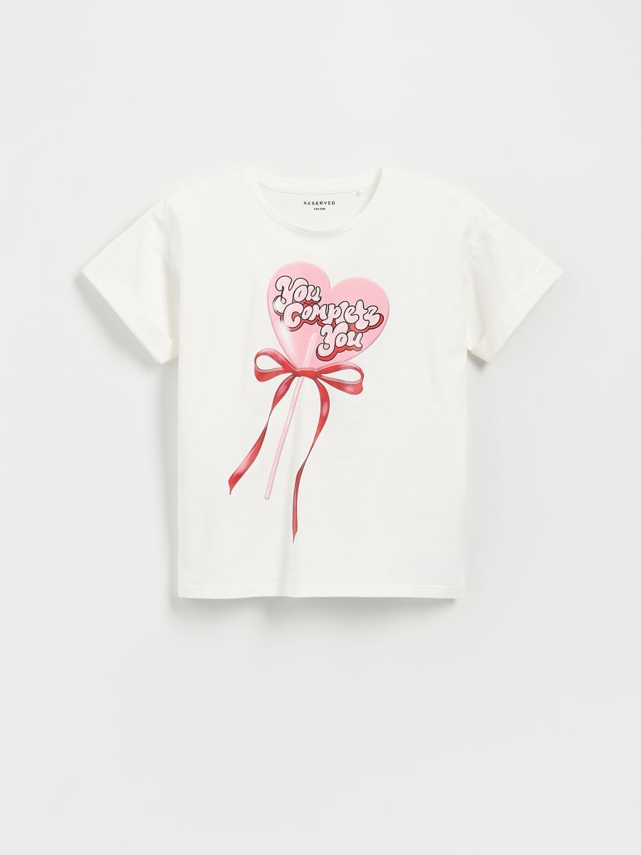 T-shirt with print - cream - RESERVED - 4