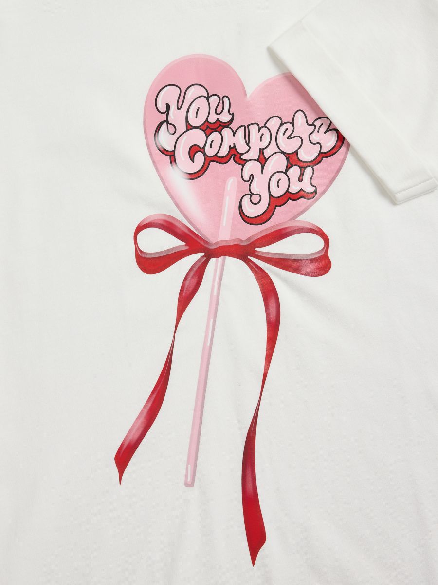 T-shirt with print - cream - RESERVED - 2