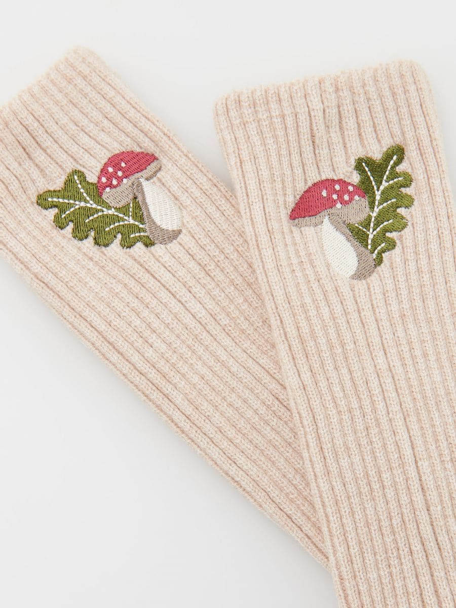 Leg warmers - beige - RESERVED - 2