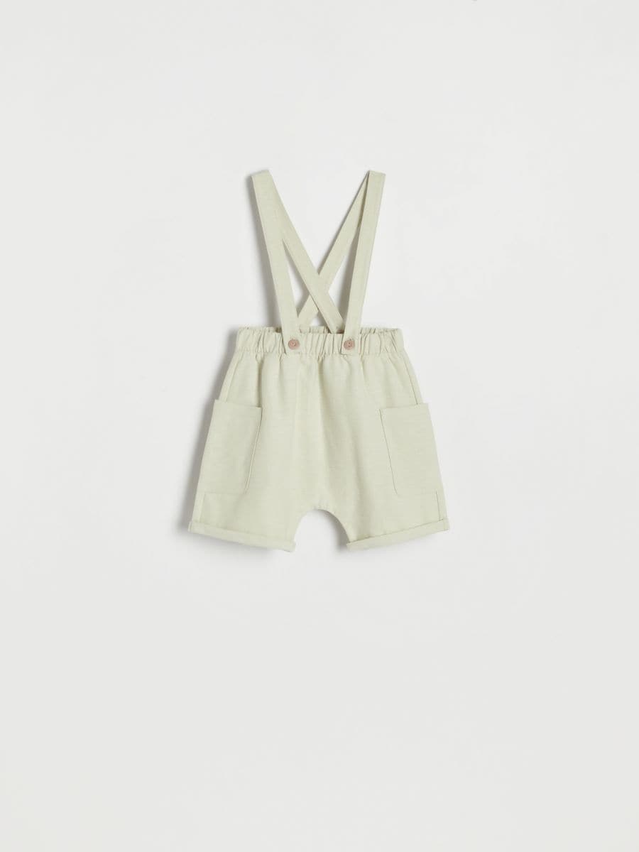 Shorts with suspenders - pale green - RESERVED - 2