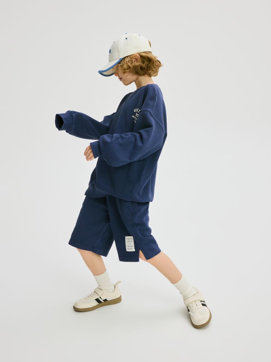 Cotton set with shorts - navy - RESERVED - 4