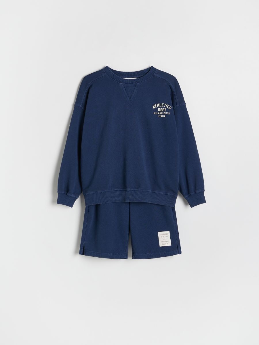 Cotton set with shorts - navy - RESERVED - 2