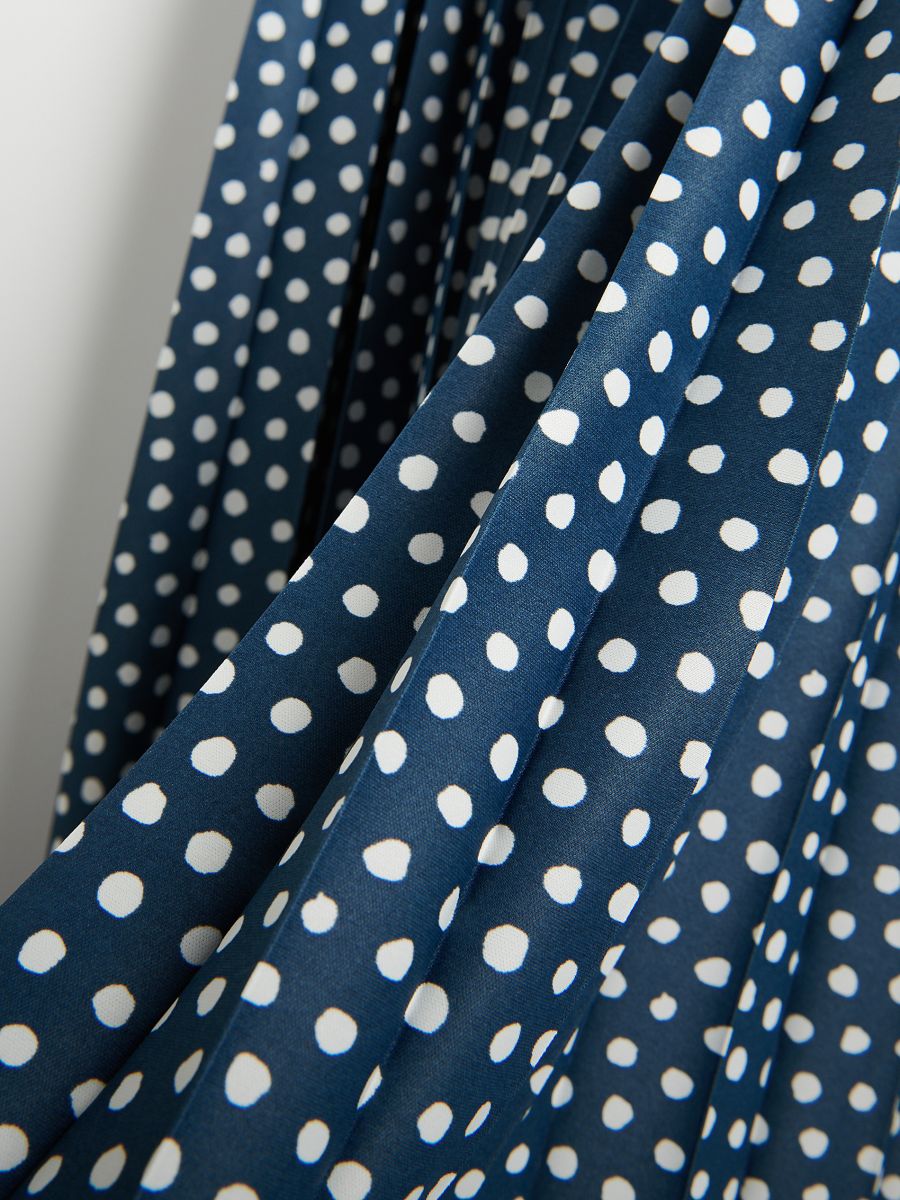Pleated polka dot skirt - multicolor - RESERVED - 6
