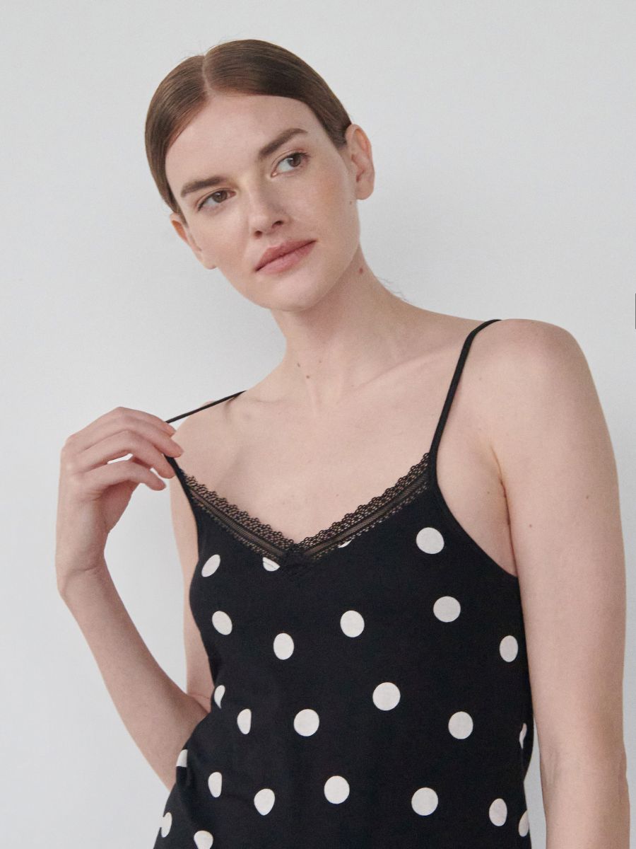 Polka dot pyjama set - black - RESERVED - 3
