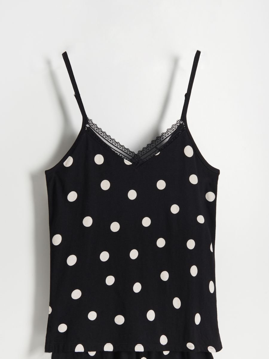 Polka dot pyjama set - black - RESERVED - 4