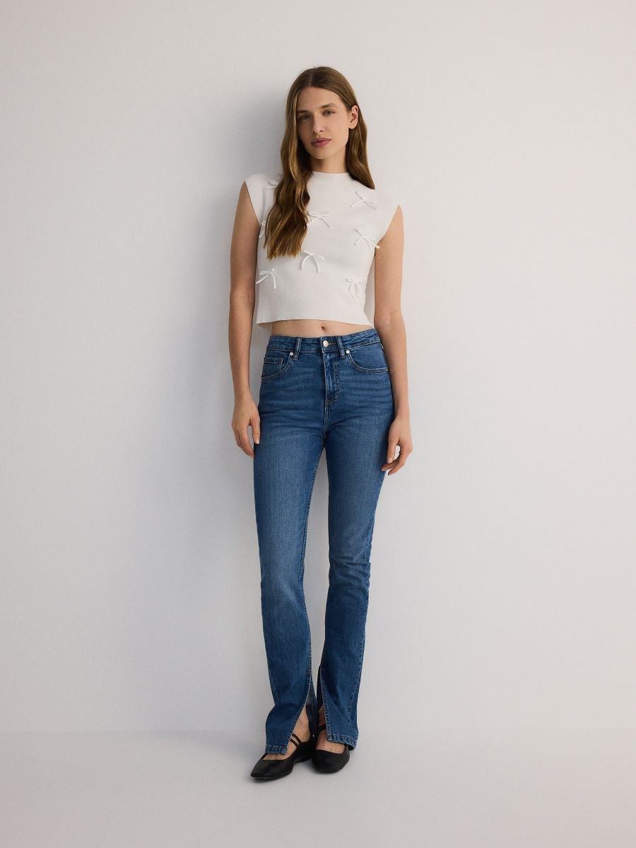 Top with bow details - cream - RESERVED - 4