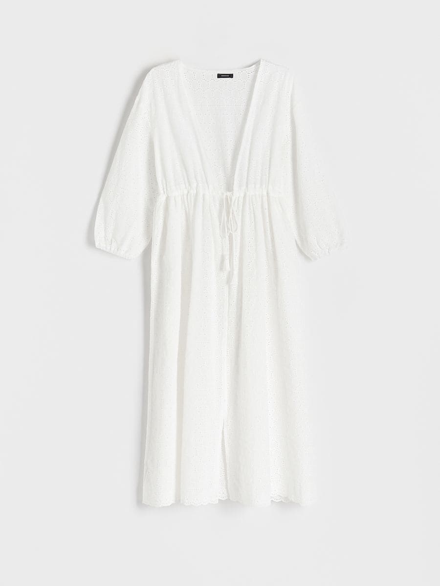 Copricostume in cotone - panna - RESERVED - 4