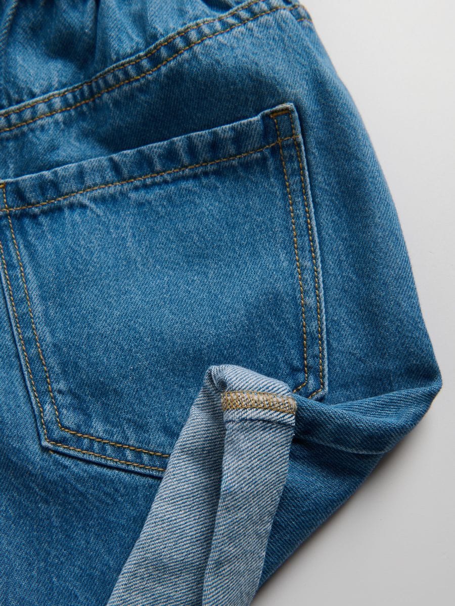 Denim shorts with bandana - blue jeans - RESERVED - 6