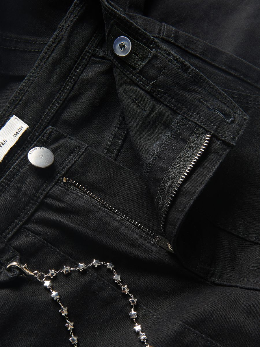 Trousers with chain detail - black - RESERVED - 8