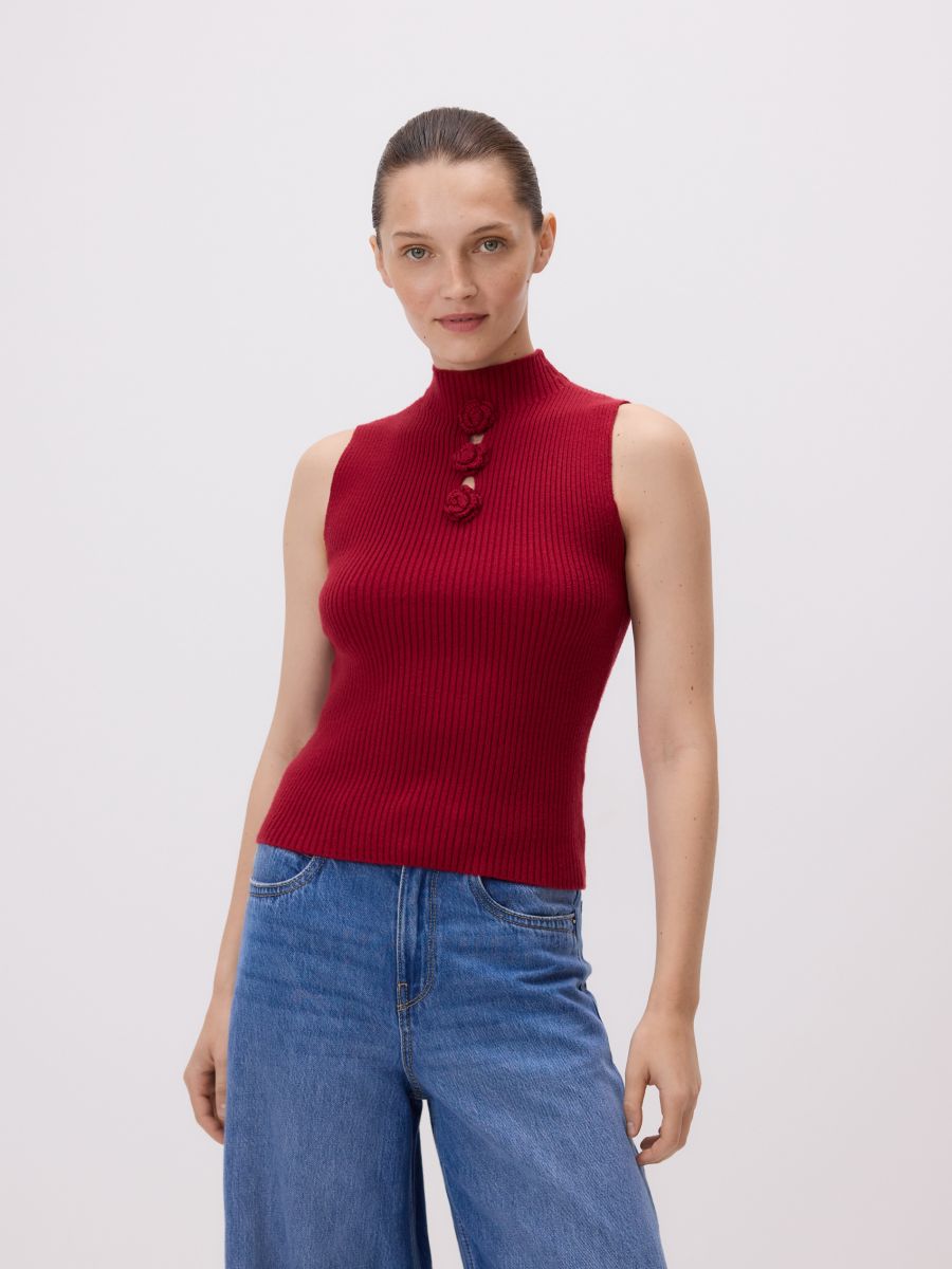 LADIES` BLOUSE - maroon - RESERVED