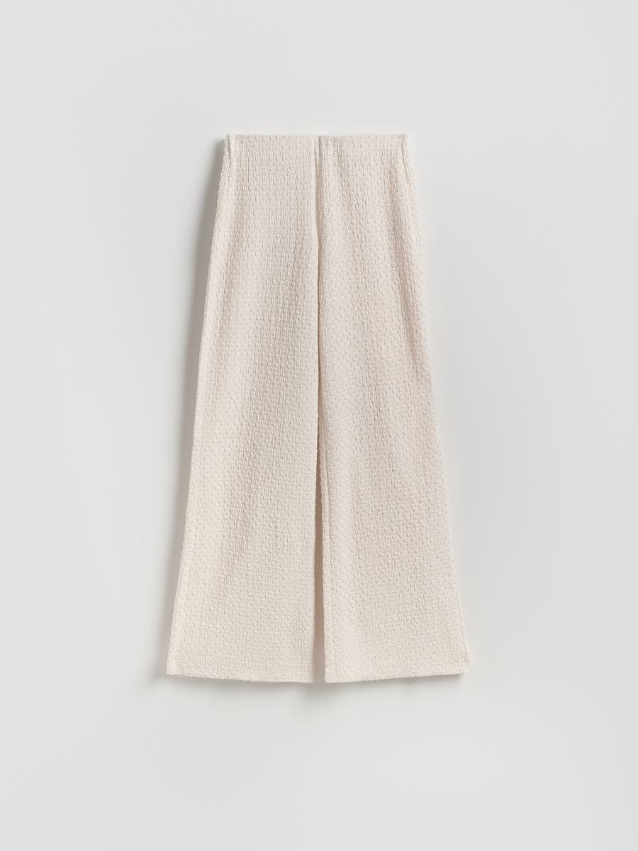 Hose aus Strukturstoff - creme - RESERVED - 5