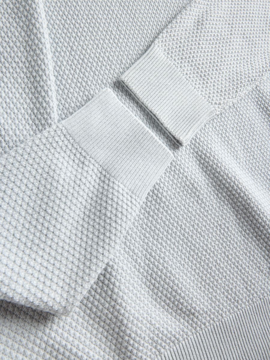 Pull en coton texturé - bleu pâle - RESERVED - 2