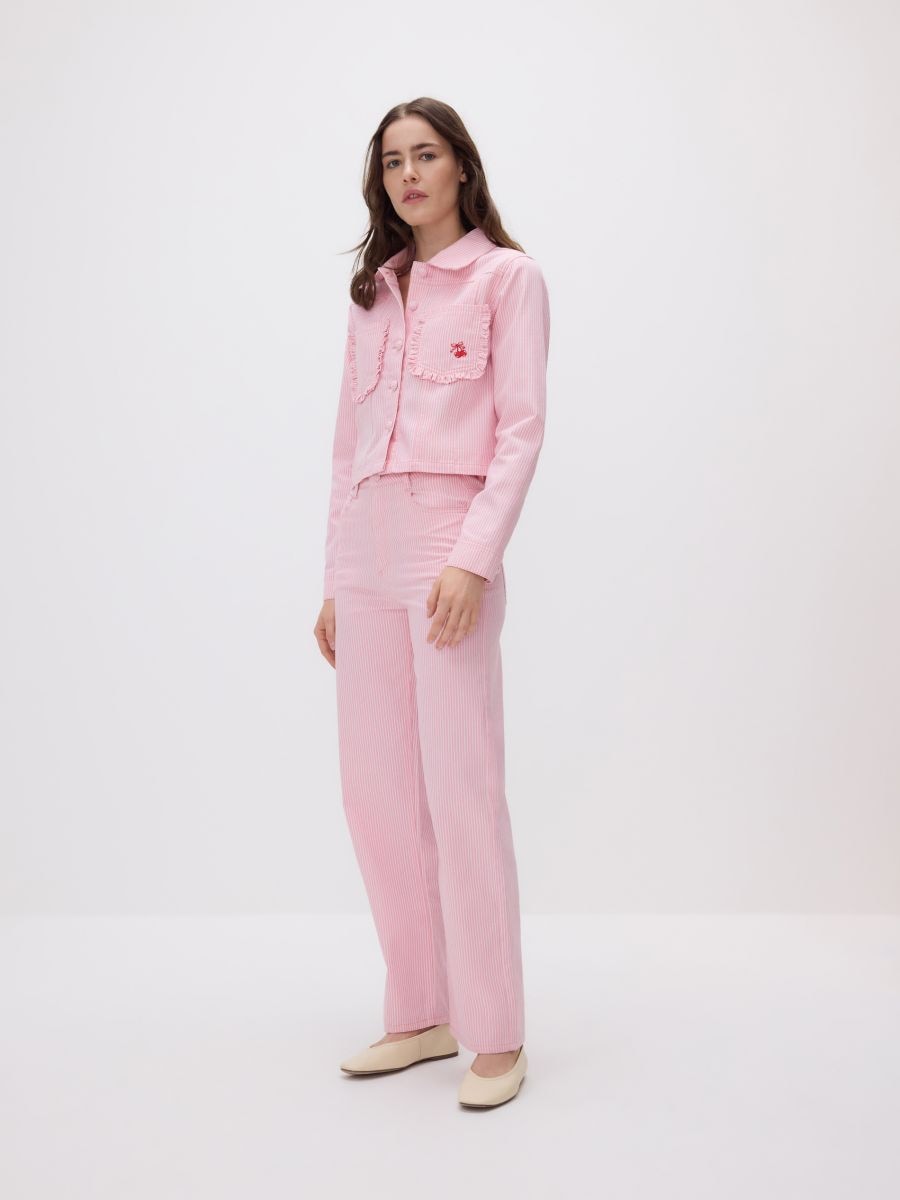 Jacket with decorative pockets - pink - RESERVED - 2