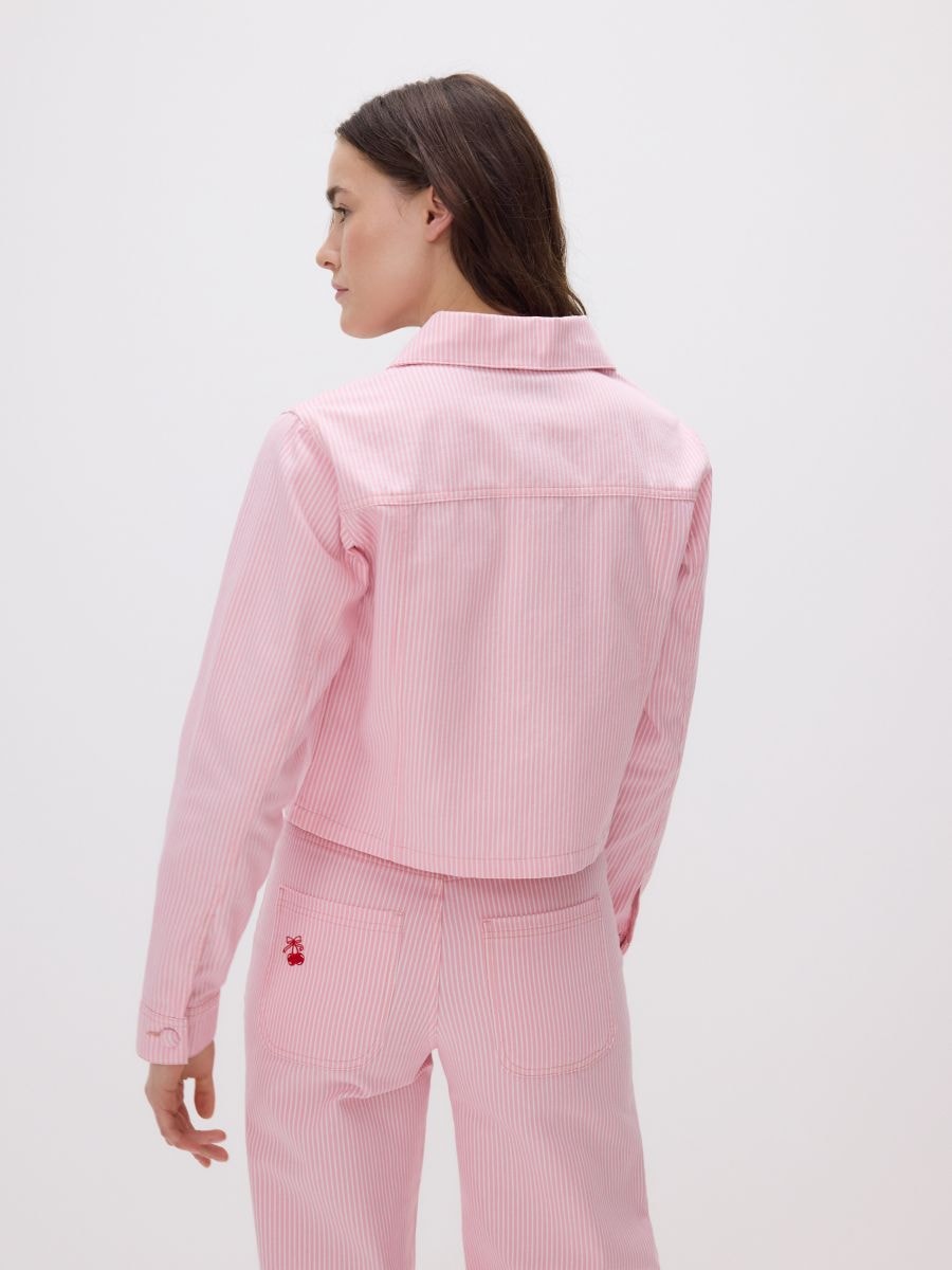 Jacket with decorative pockets - pink - RESERVED - 4