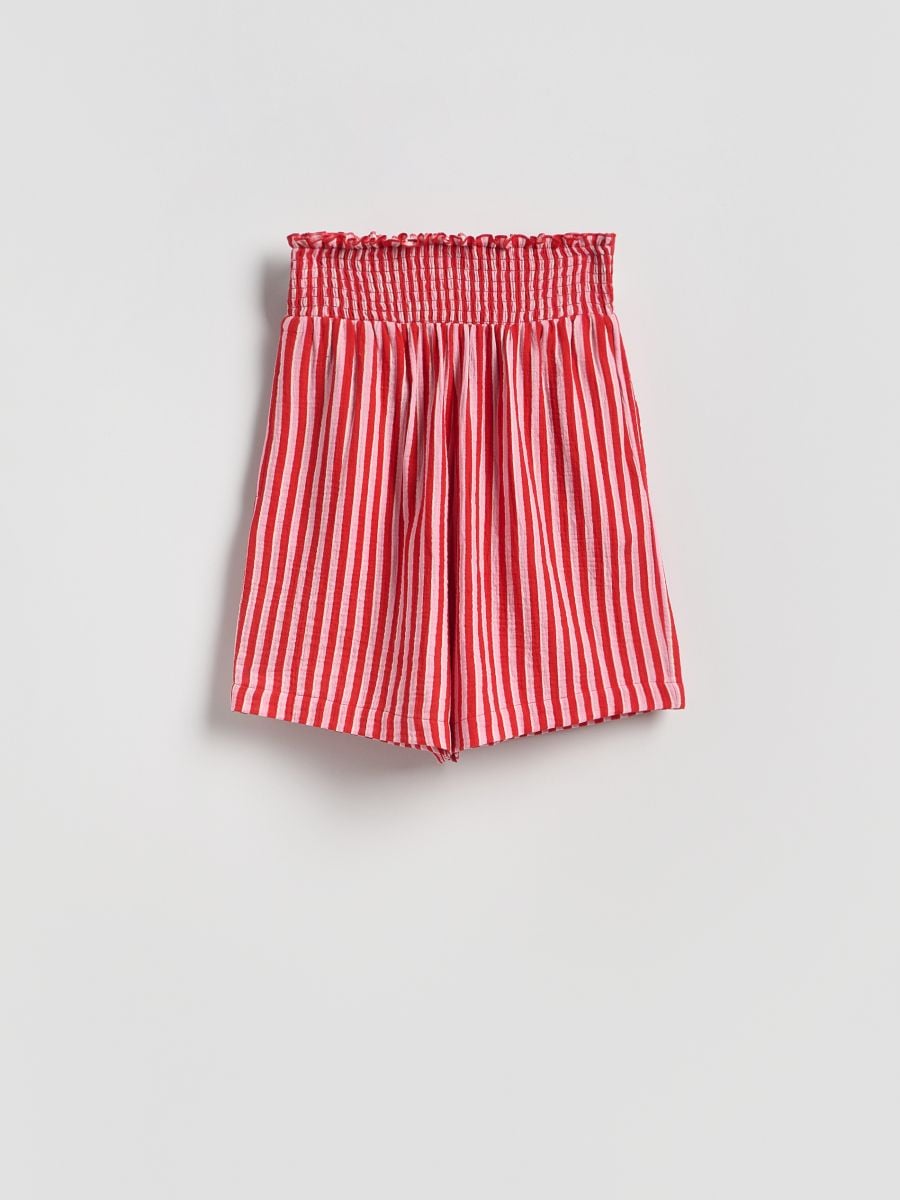 Striped bermuda shorts - red - RESERVED