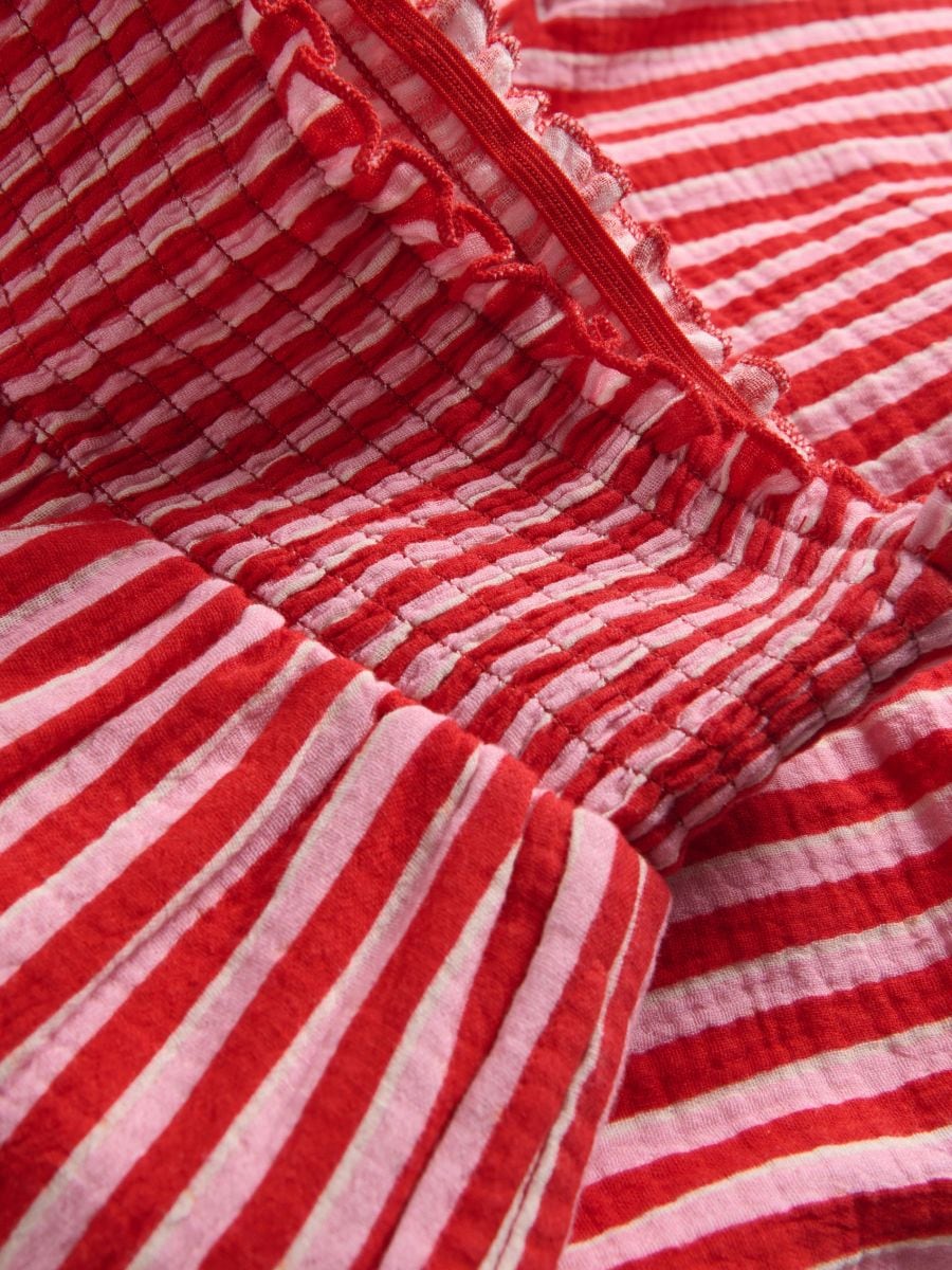 Striped bermuda shorts - red - RESERVED - 2